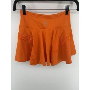 Free People Fp Movement Orange Pleats and Thank You Skort Size S